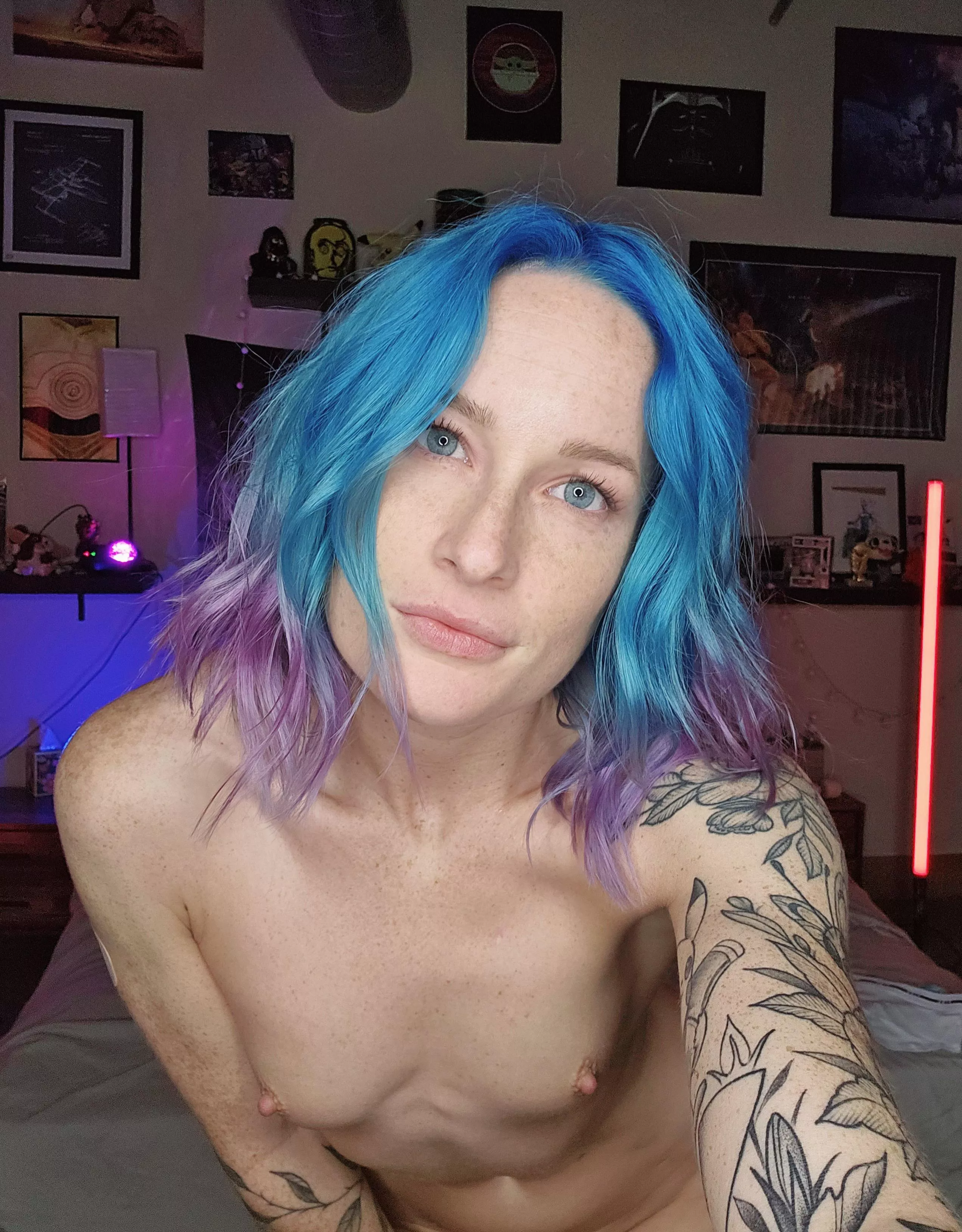 Blue Hair + Small Tits posted by _MyLittlePanda_