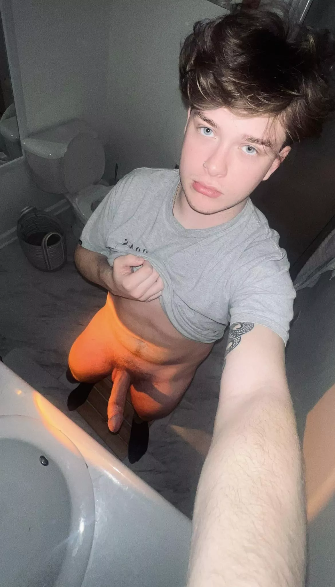 had to sneak and bust one out in the bathroom today posted by hungchasetx