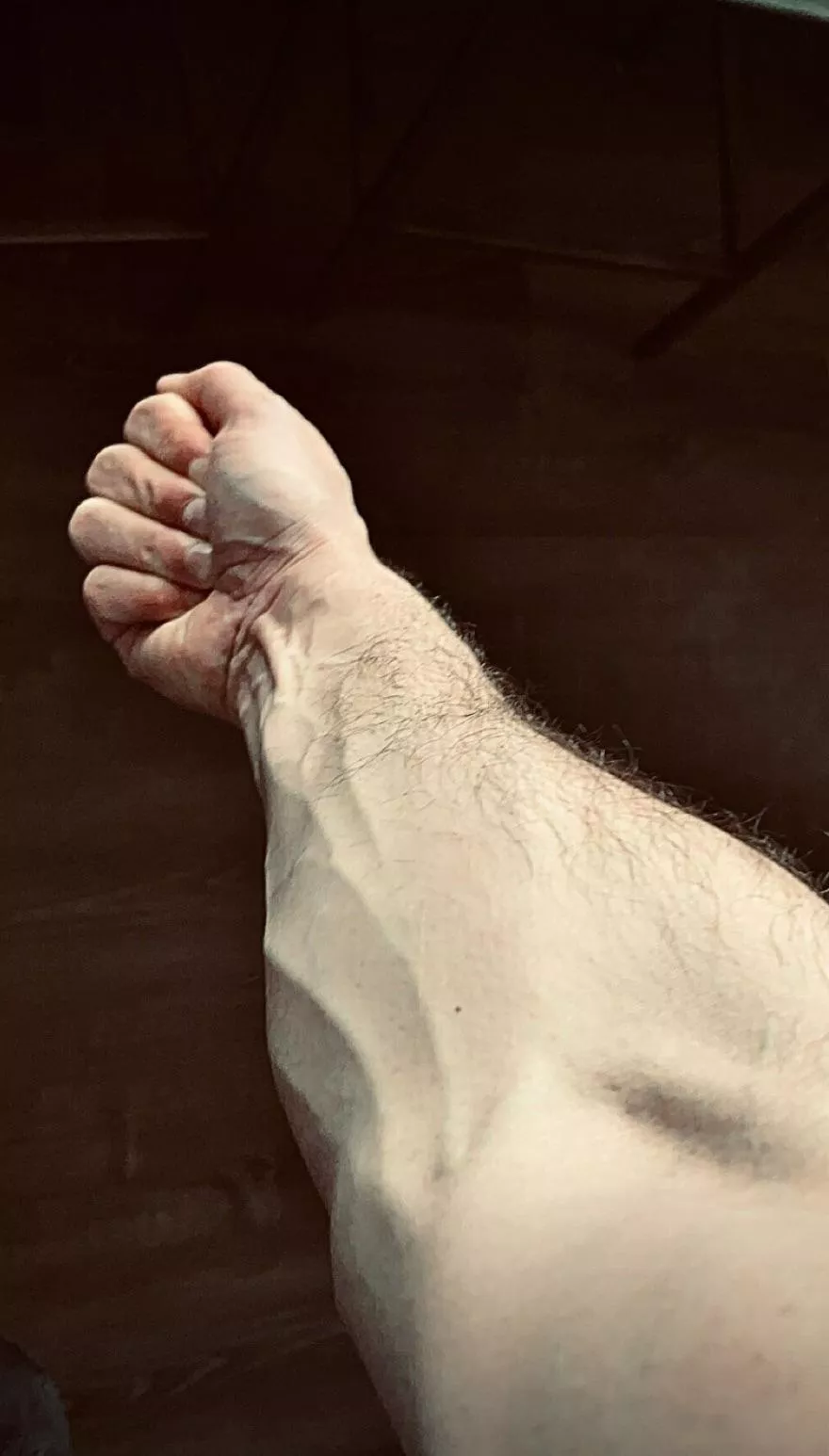 Just a little view of what a grip causes to the forearm posted by Competitive_Meat785
