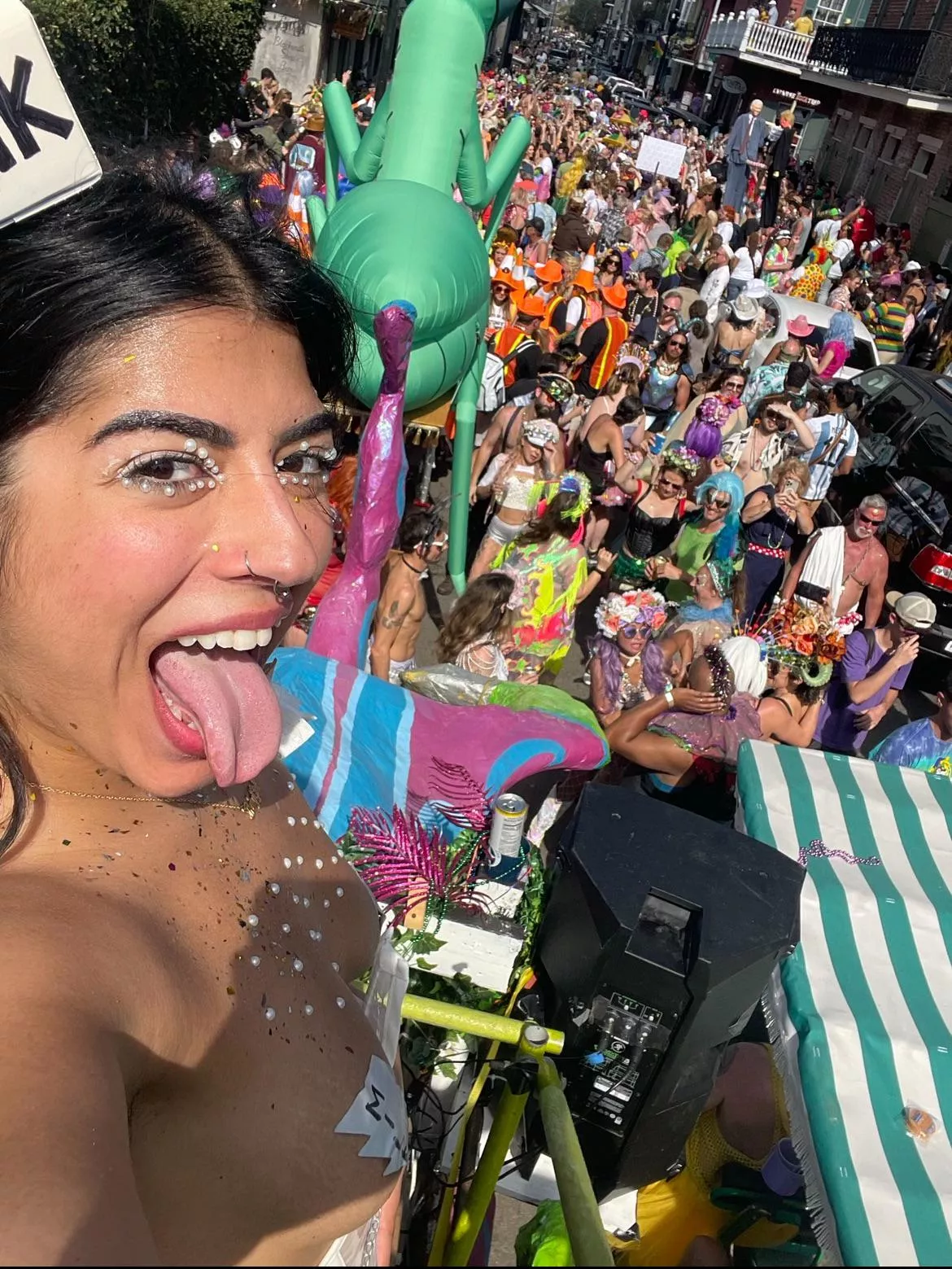 Mardi Gras on Bourbon Street posted by Allthatjasmine7