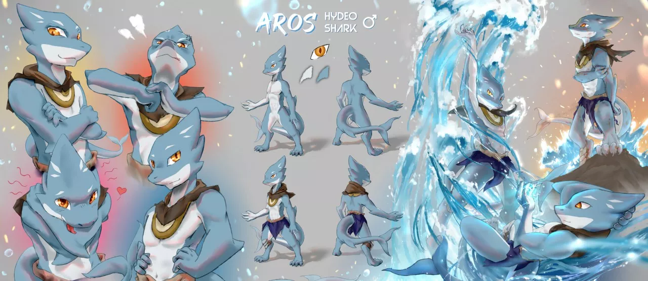 Shark Ref Sheet (by Stampmats) comm:open posted by StampmatS