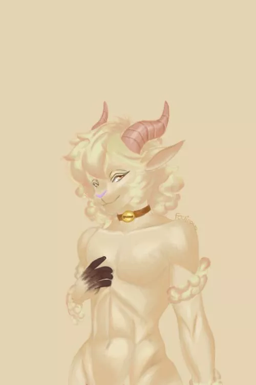 Sheep cutie(art by me) by FeelieOwO