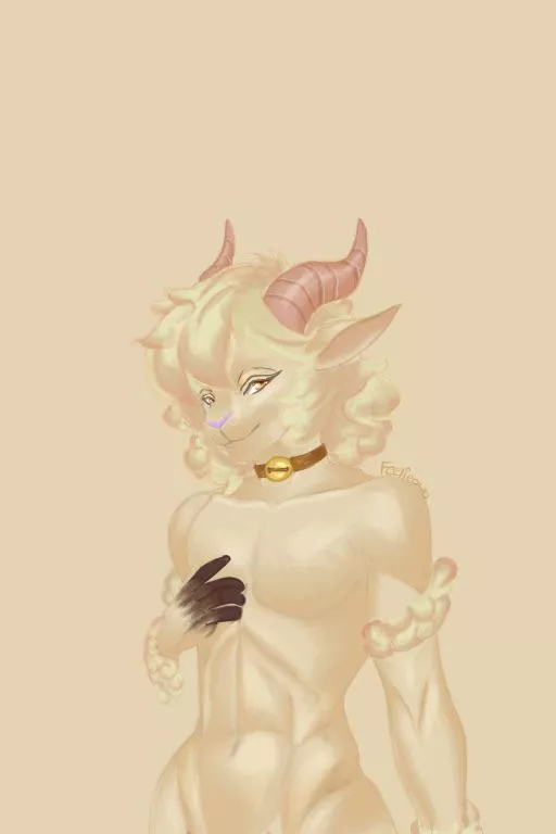 Sheep cutie(art by me) posted by FeelieOwO