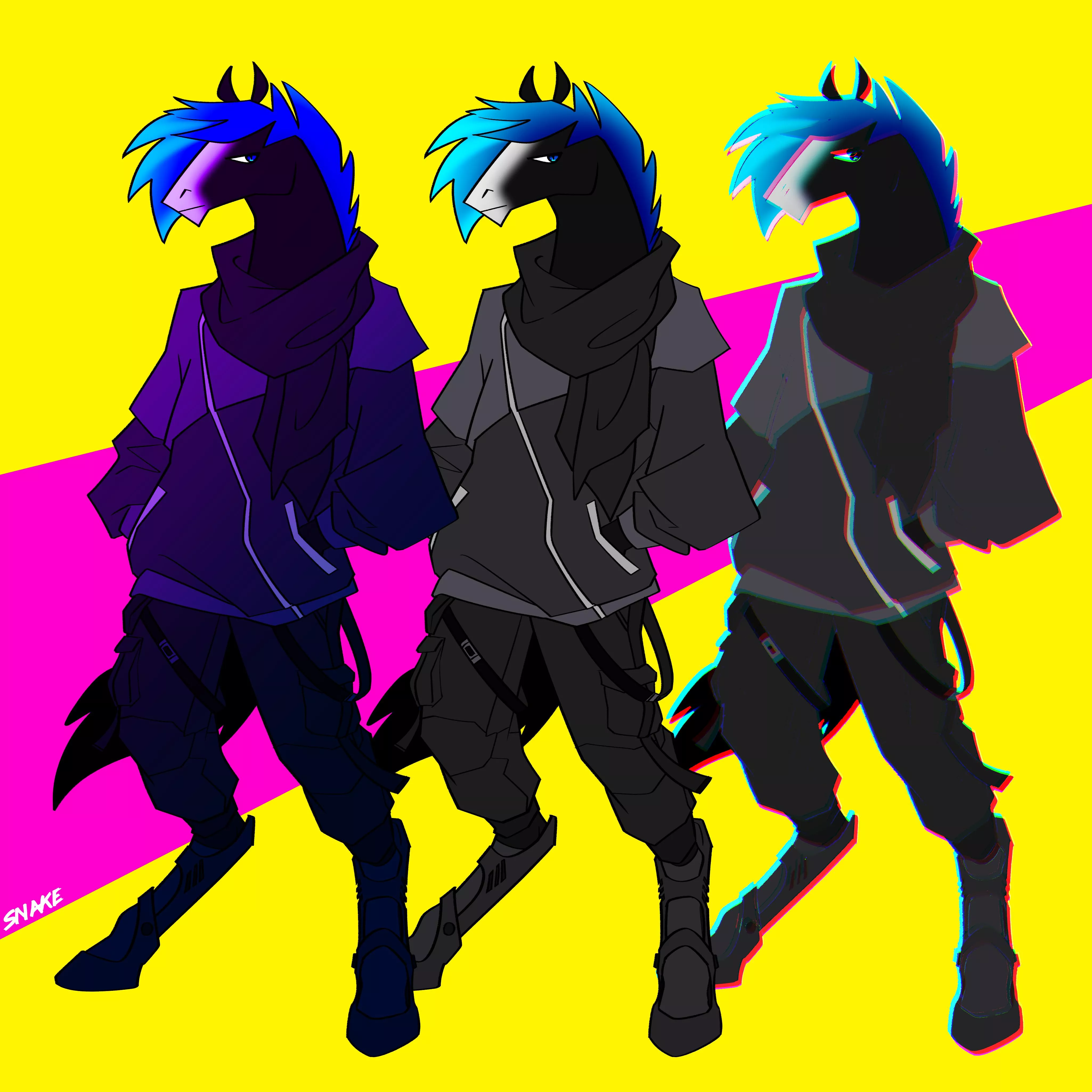 Techwear horse posted by Small_snake