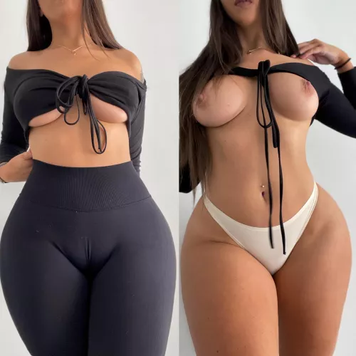 Before the gym vs. after by HotWetHailey