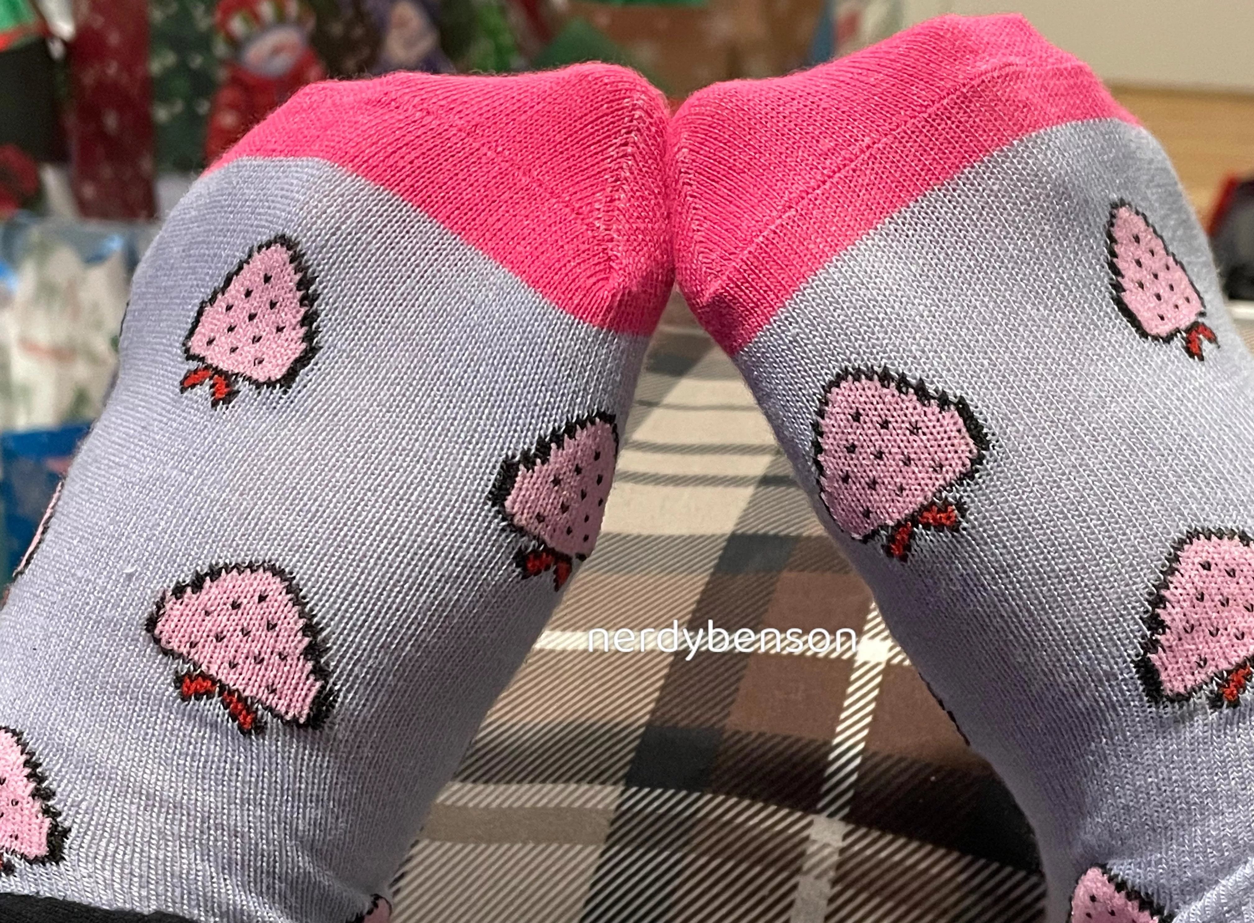 My favorite socks 😍🍓 posted by NerdyBenson