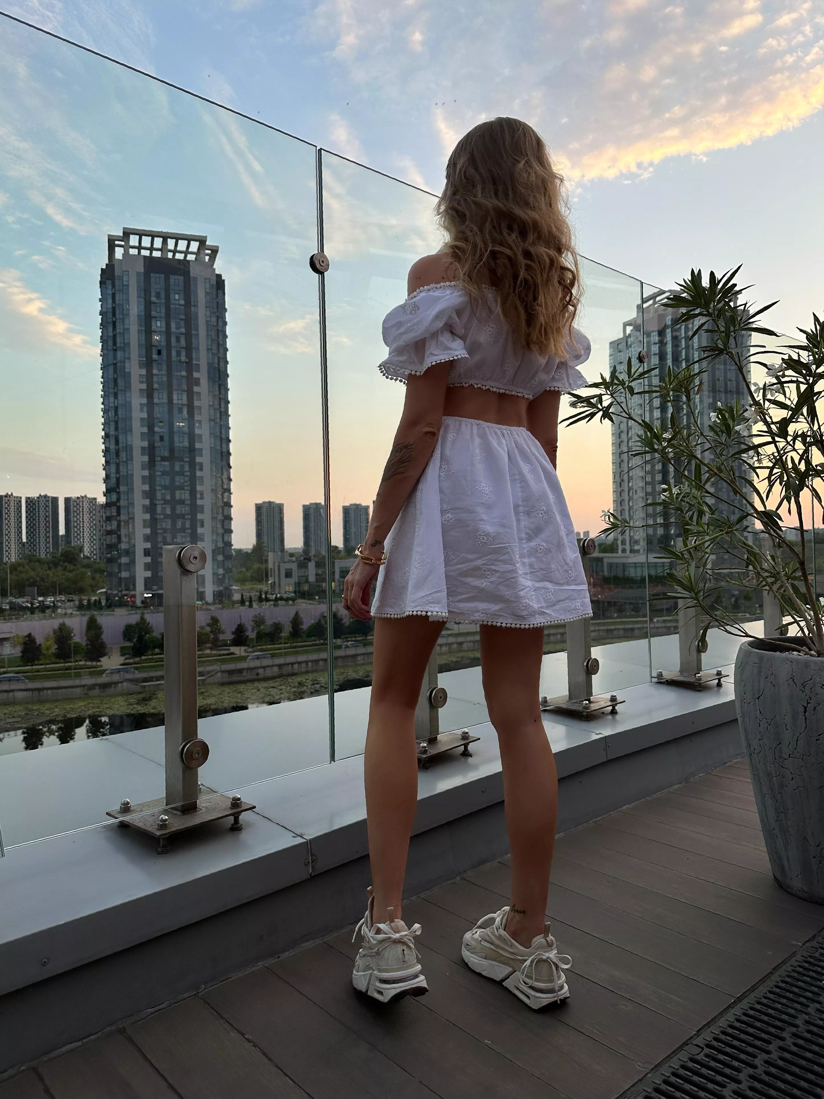 Nobody knows, but in this photo I'm without panties posted by DefunctPatency