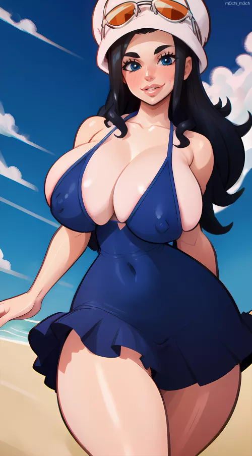 Robin at the beach 💦 by m0chi_m3ch