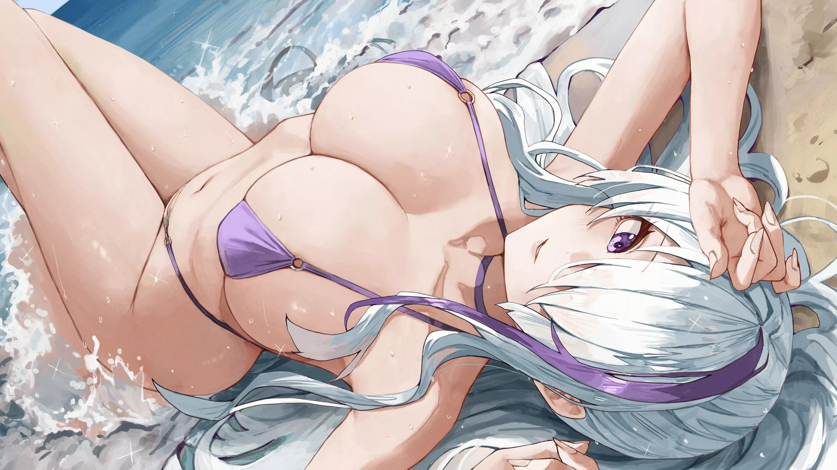 Unzen at the beach posted by AnimeGirlHentaiUwu