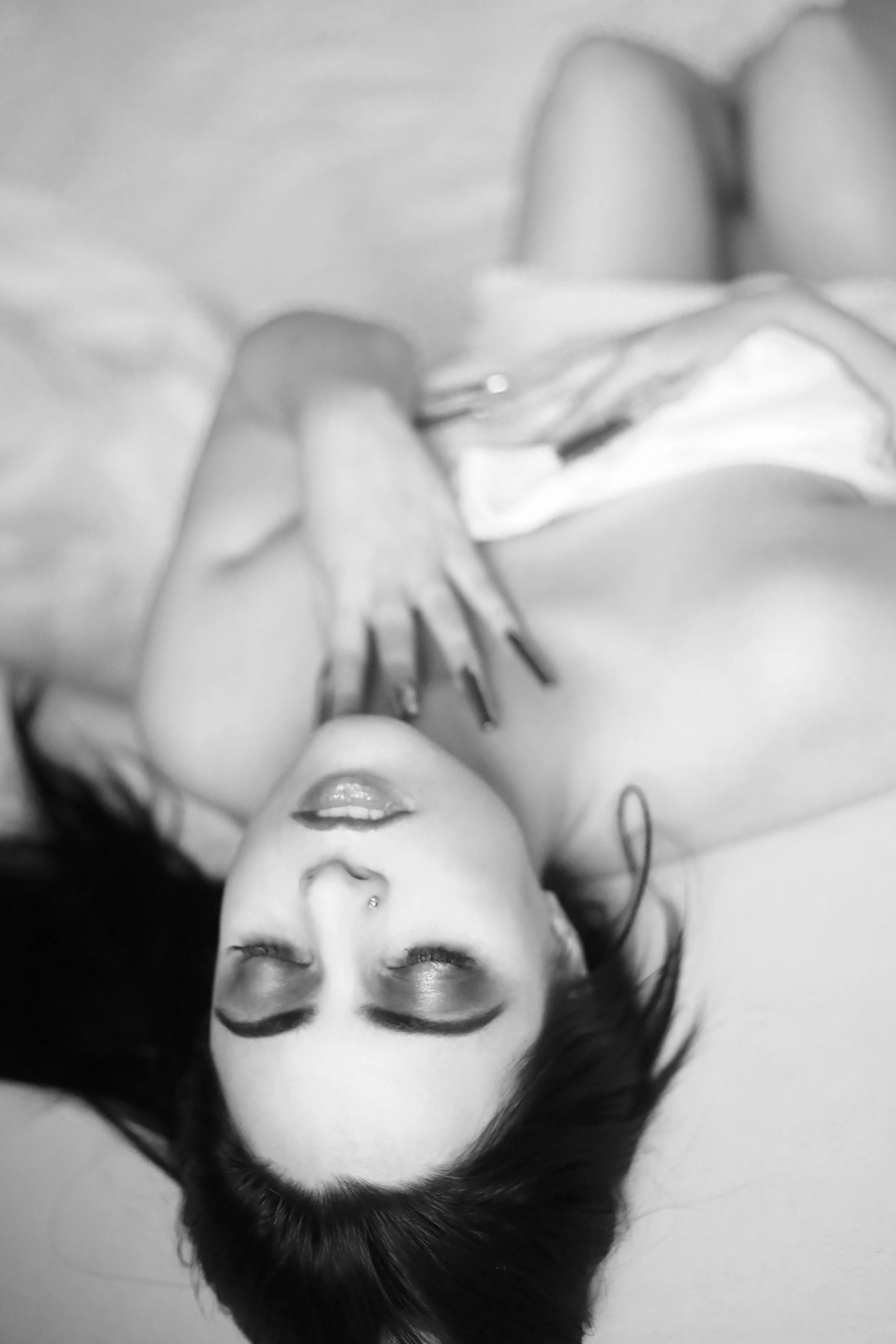 Wearing only a white sheet posted by luisathorne