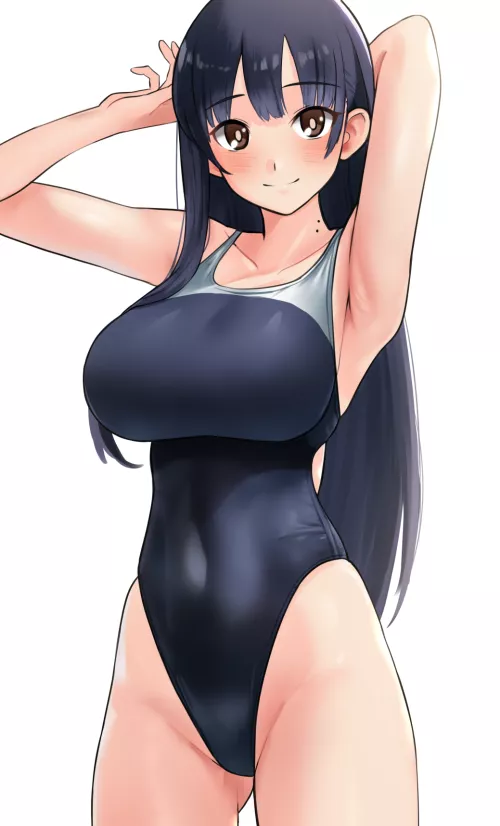 Anna Yamada Posing In Her Swimsuit by Csxc