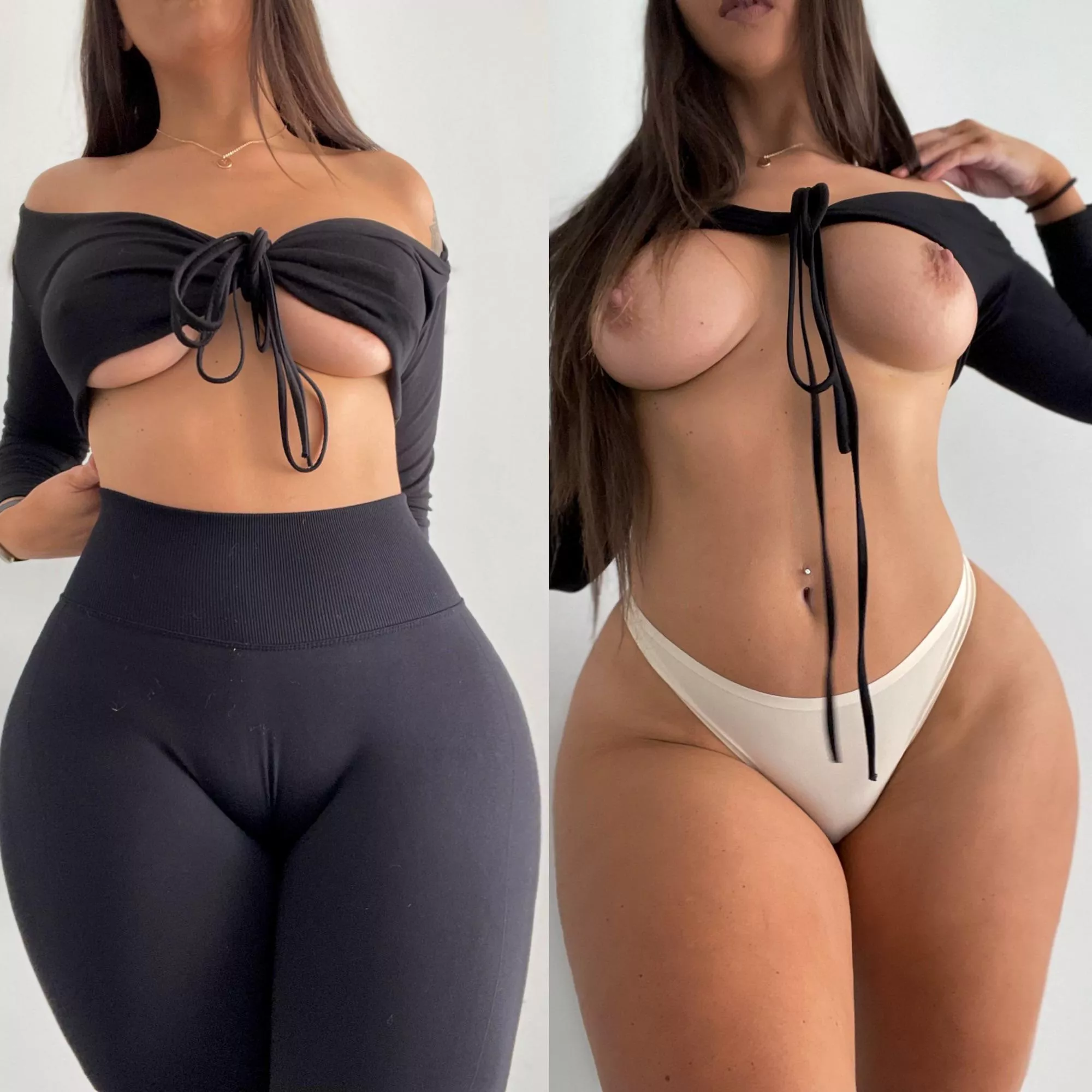 Before my workout and afterrr posted by HotWetHailey