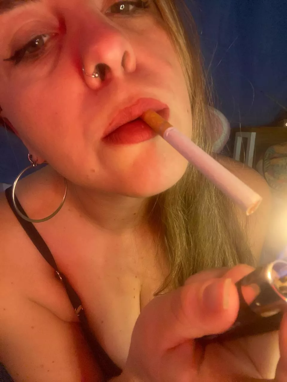 Cigarette or me? Or both? posted by SweetTanja