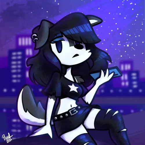 Just a goth girl (by me) by RafVicAlv