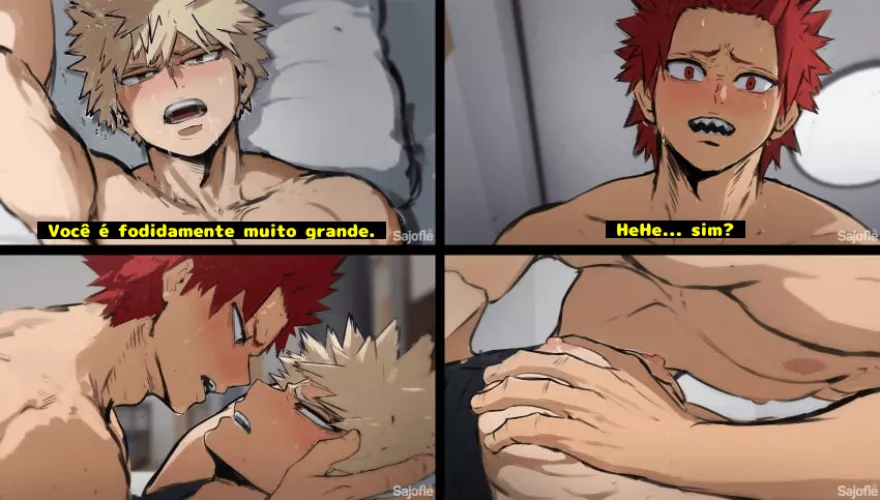 Katsuki Bakugou x Eijirou Kirishima - Pt br (Artist/artista: Sajofle) by Mocodasletras