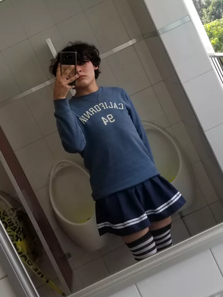 me at the school restrooms <3 posted by nothrap