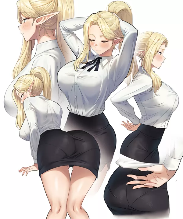 Milf Secretary Elf [original] posted by Zewen_Senpai