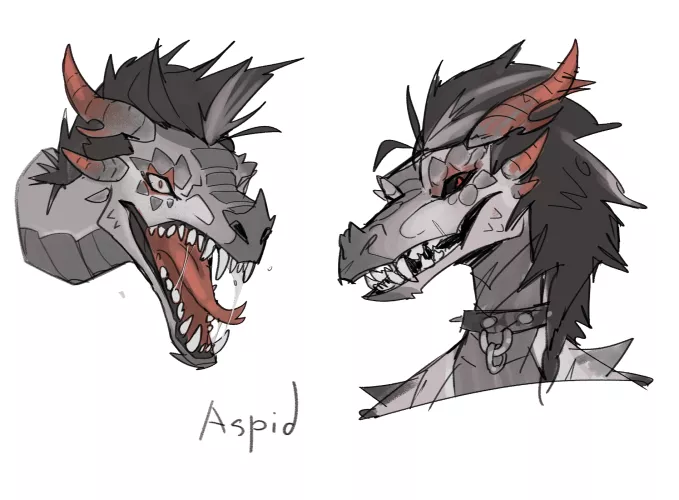 One of my main OC's. Aspid or Leroy - his original name :3 Chaotic character as possible) by Dear-Ad195