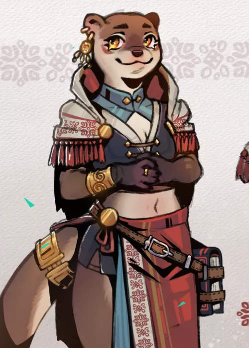 Otter (art by me) by CerberaManghas