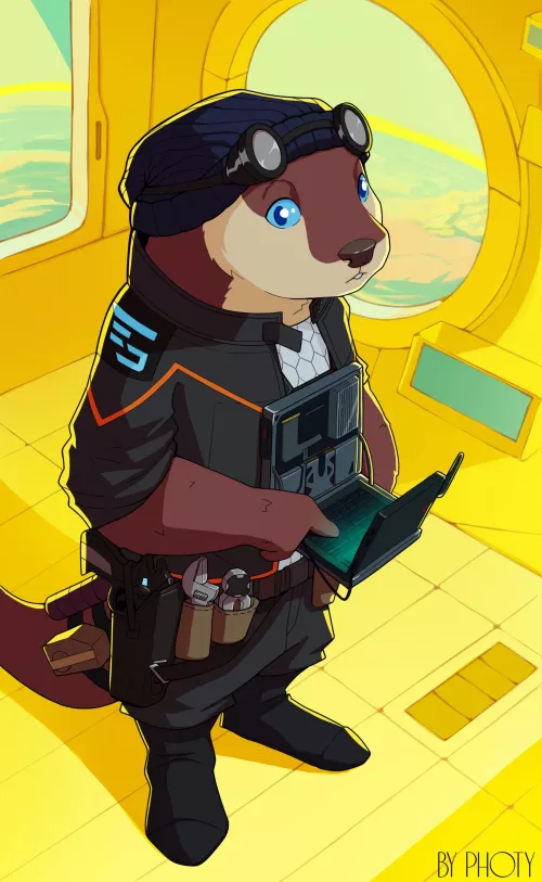 Otter in Engineer Mode (by me) [comms open] by byPhoty