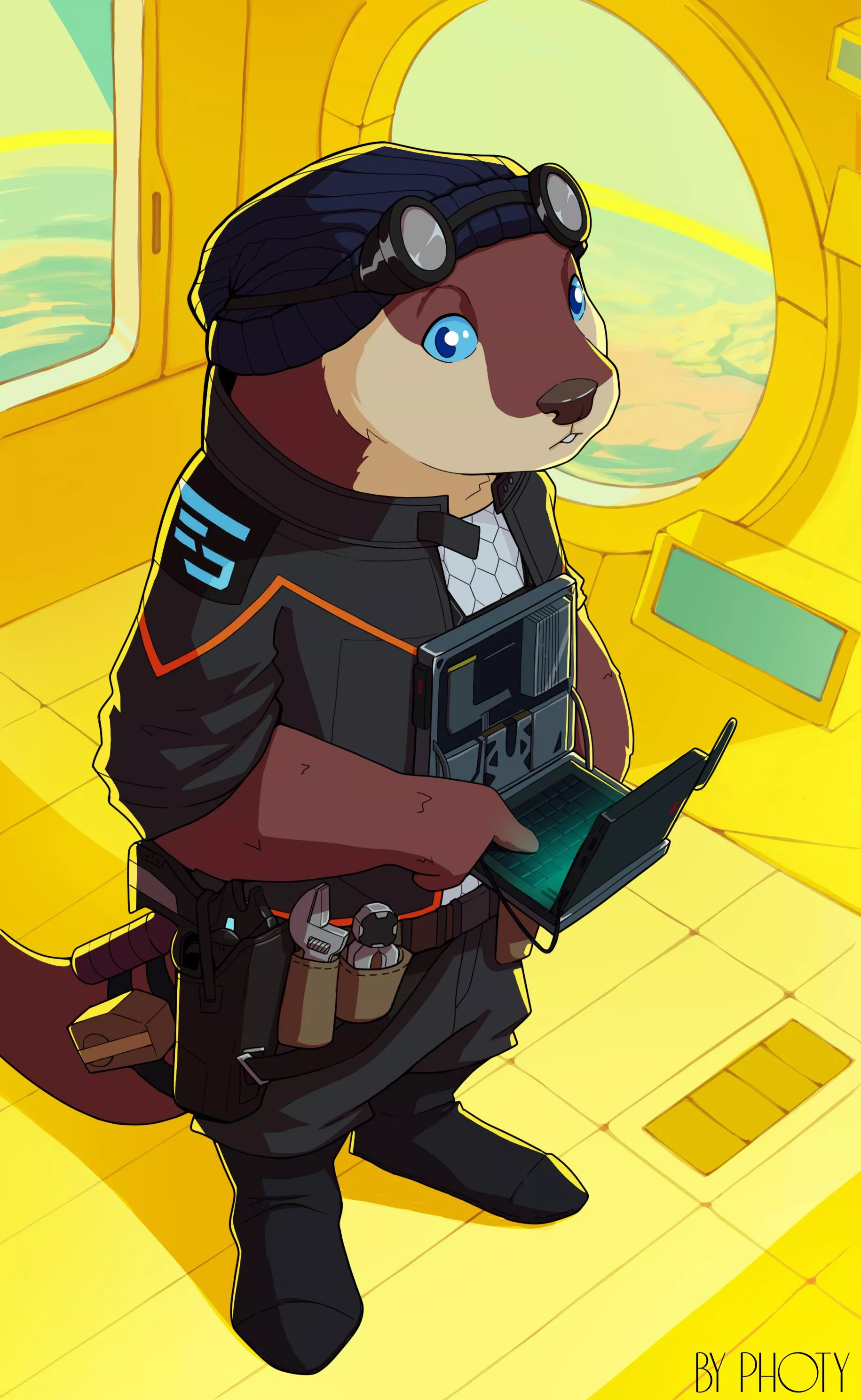 Otter in Engineer Mode (by me) [comms open] posted by byPhoty