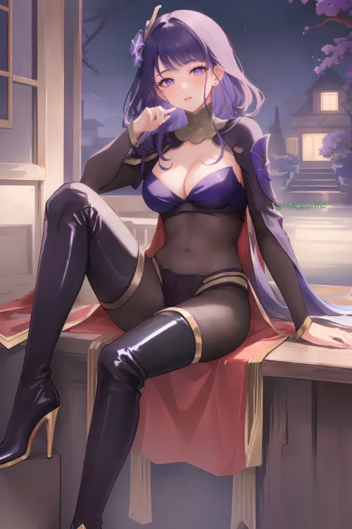 Raiden [Genshin Impact] by CheetahSperm18