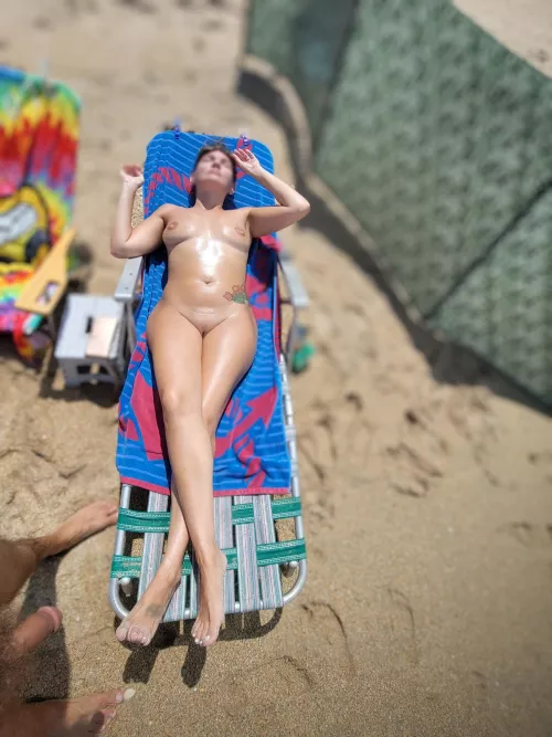 Relaxing at our favorite place back in 2023 by Lessclothing