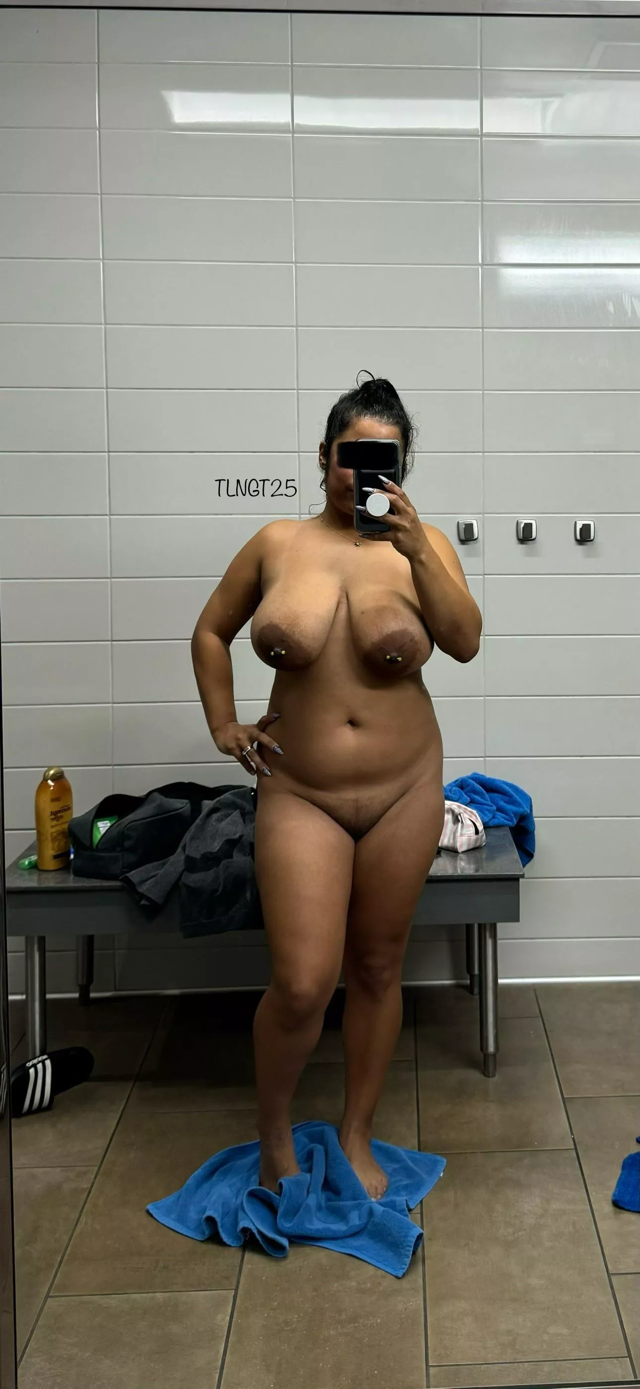 Surprised they had a full body mirror in this shower stall posted by TLNGT25