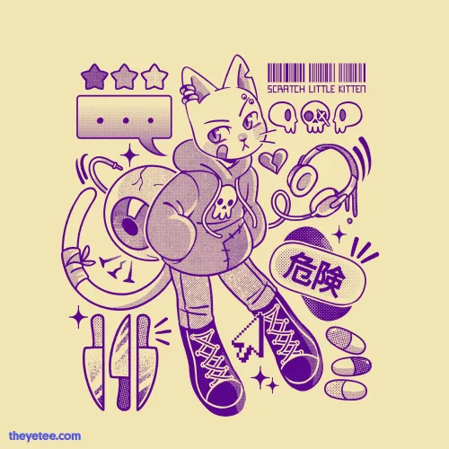 Today on The Yetee I have a anthro cat art as a t-shirt design 😻 by Nicoscole