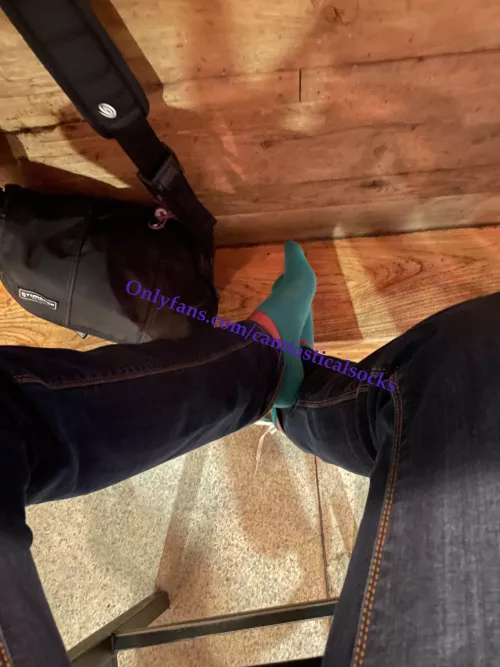 Took my adidas noshows to the bar 🩵💚 by camtasticalsocks