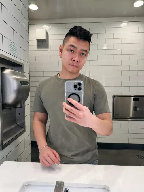 Walmart restroom but it's good lighting 😂 by noahxgreyson