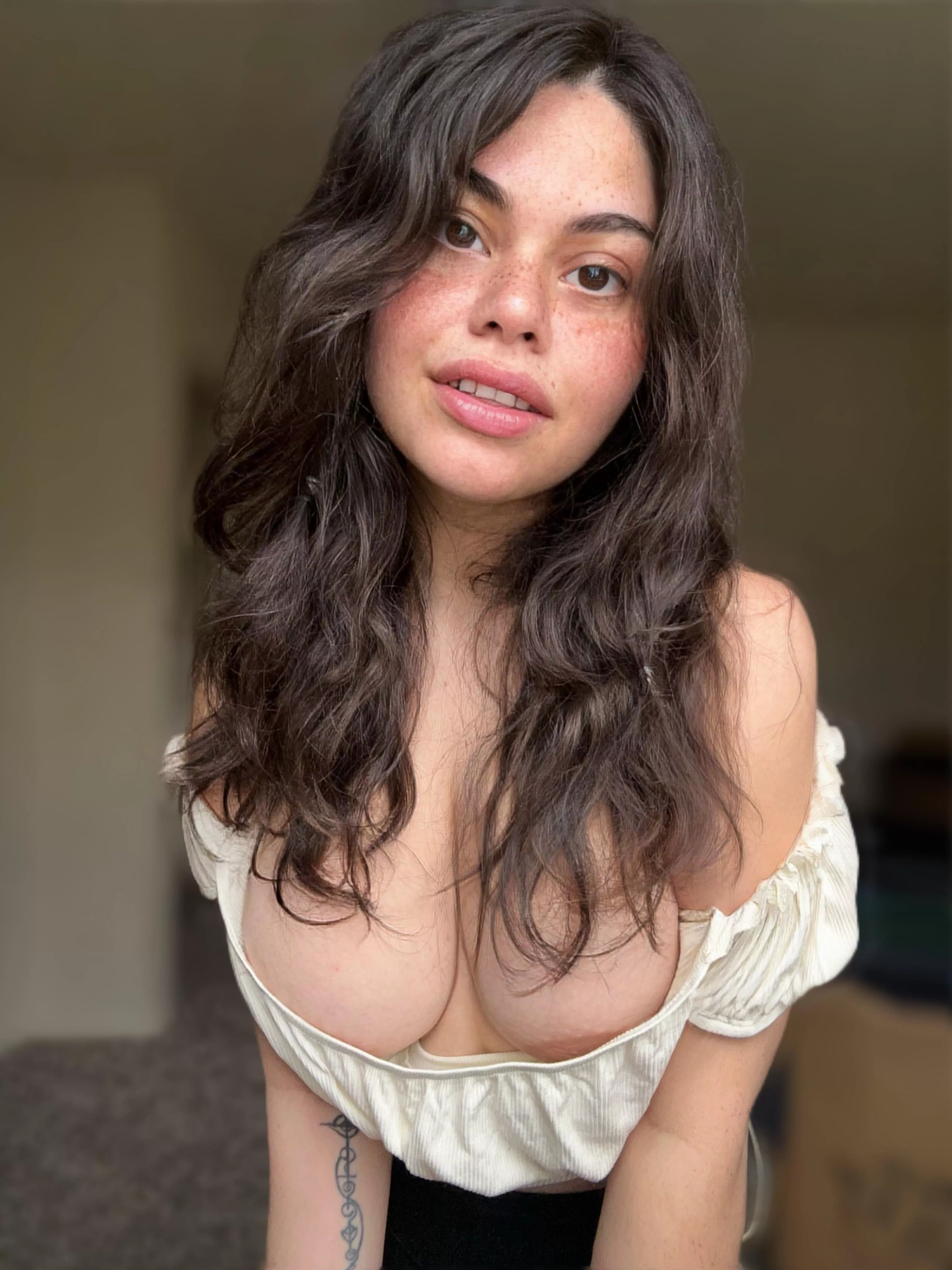 You know your eyes go right down my blouse posted by mollyzedolly