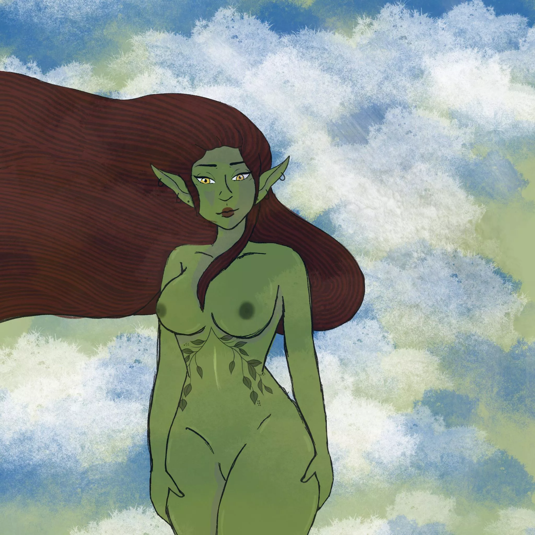 A dryad I painted posted by dumplingsarelife_