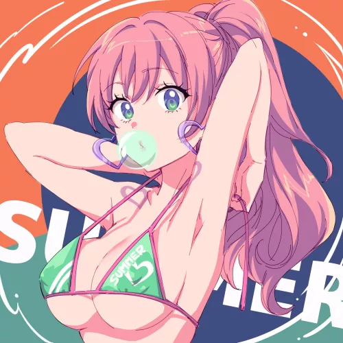 Akari Watanabe Putting On Her Bikini by Csxc