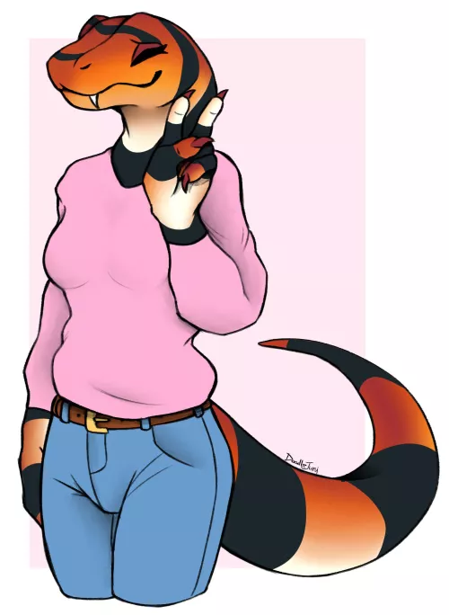 Cape Coral Snake! By Me by doodlejuni