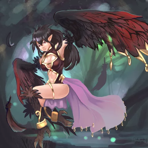 I made this cute Harpy commission and wanted to share it with you, guys! by lili_carpinski