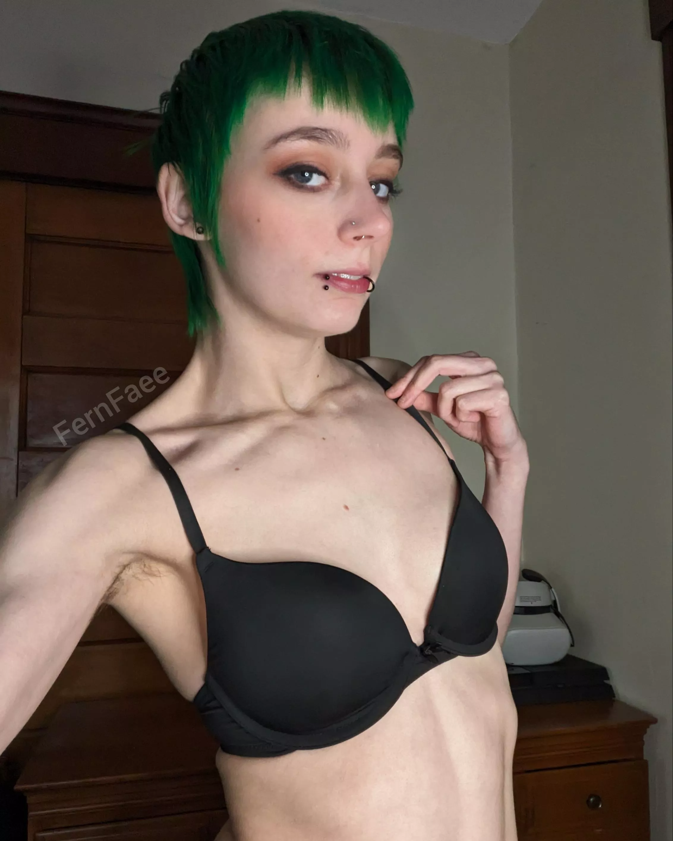 Maybe I'll do blue next, what do you think? posted by FernFaee