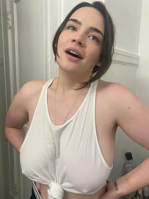 Need a bigger crop top I think by Scared_Foundation_20