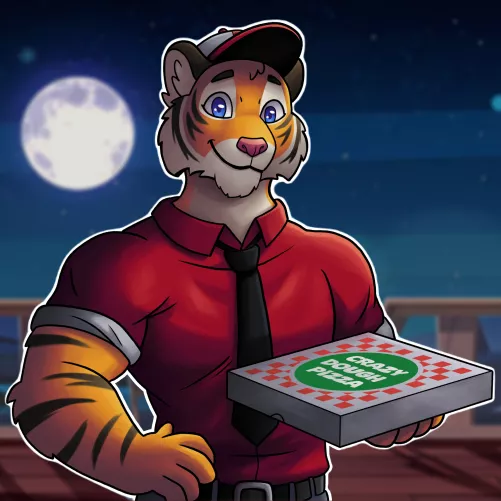 Once again...special thanks to Ryudazen on Fiverr for drawing my fursona!! I absolutely LOVE how Pepperoni turned out!! 😃😃😃 by Psychedelic_Pickles