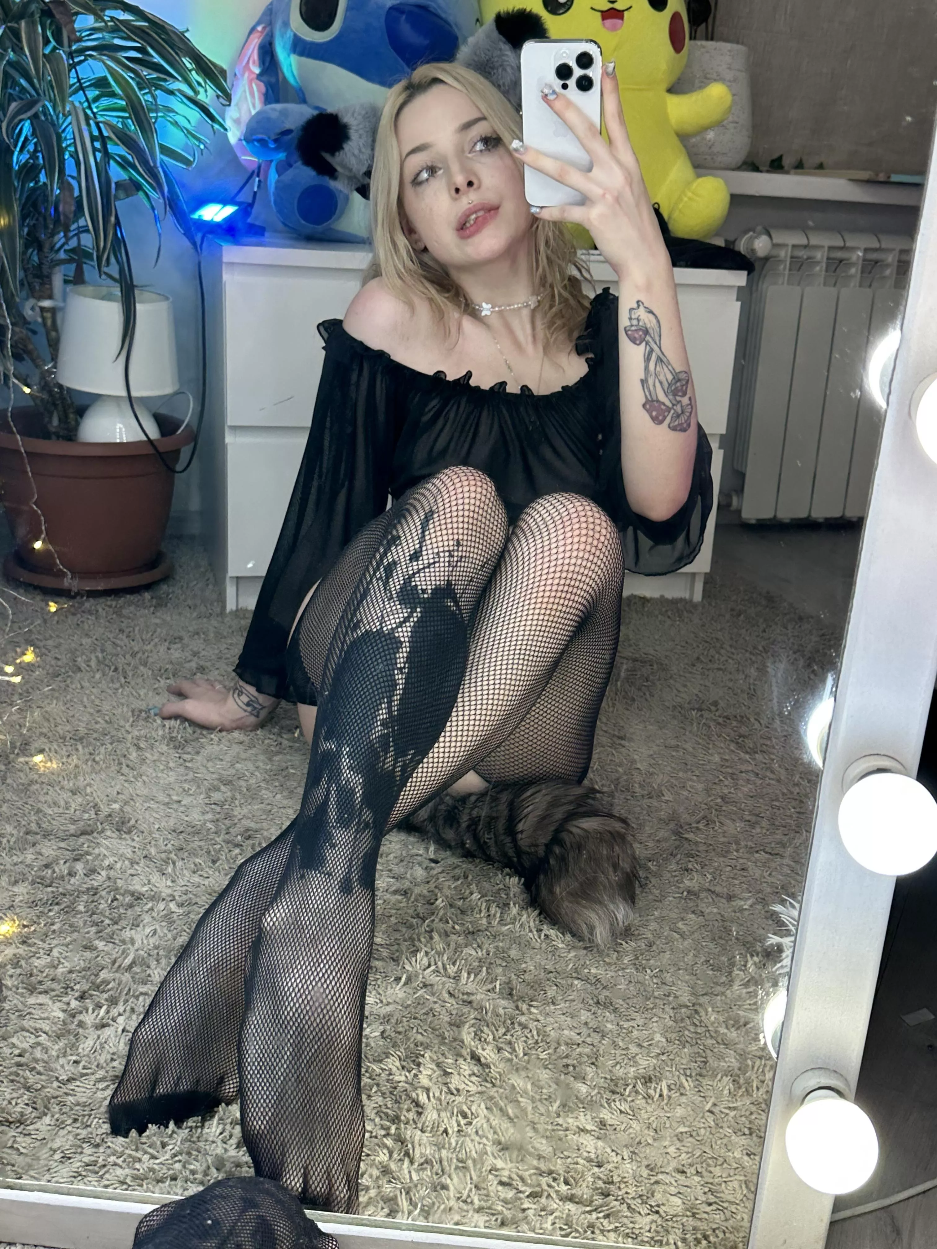 Rip my fishnets and slide inside posted by HottieFromHeaven