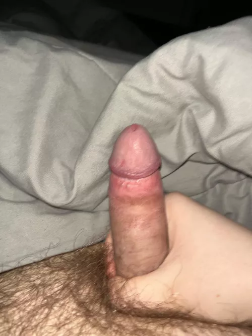 Somebody come drain my cock 😅 by YoungChubDude
