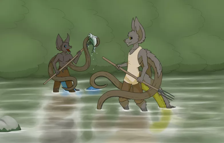 Spearfishing [Art by Me] by se05239