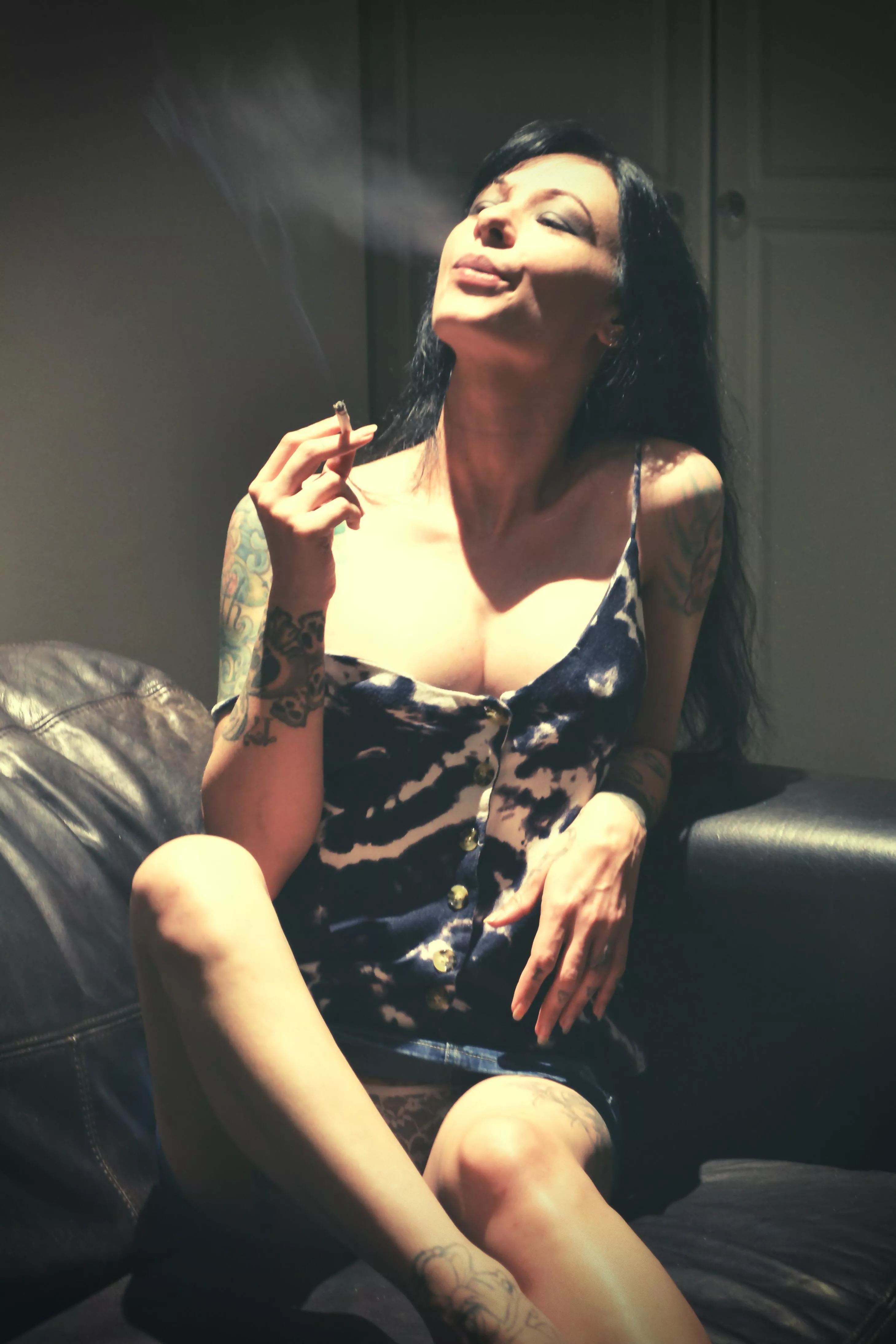 There is something very sensual about a woman smoking…. posted by Leela-Stone