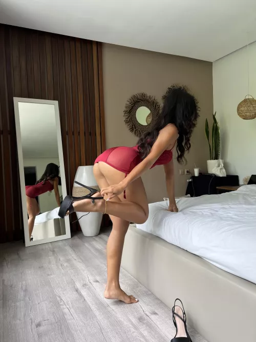 what you think of my new red dress daddy by zTua