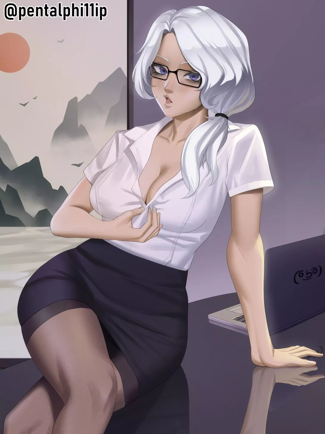 Willow's secretary work (pentalphi11ip) posted by ilovebuddyburgers