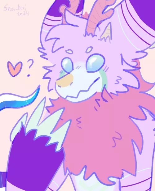 ❤️? - art by me by Snowwingedwolf