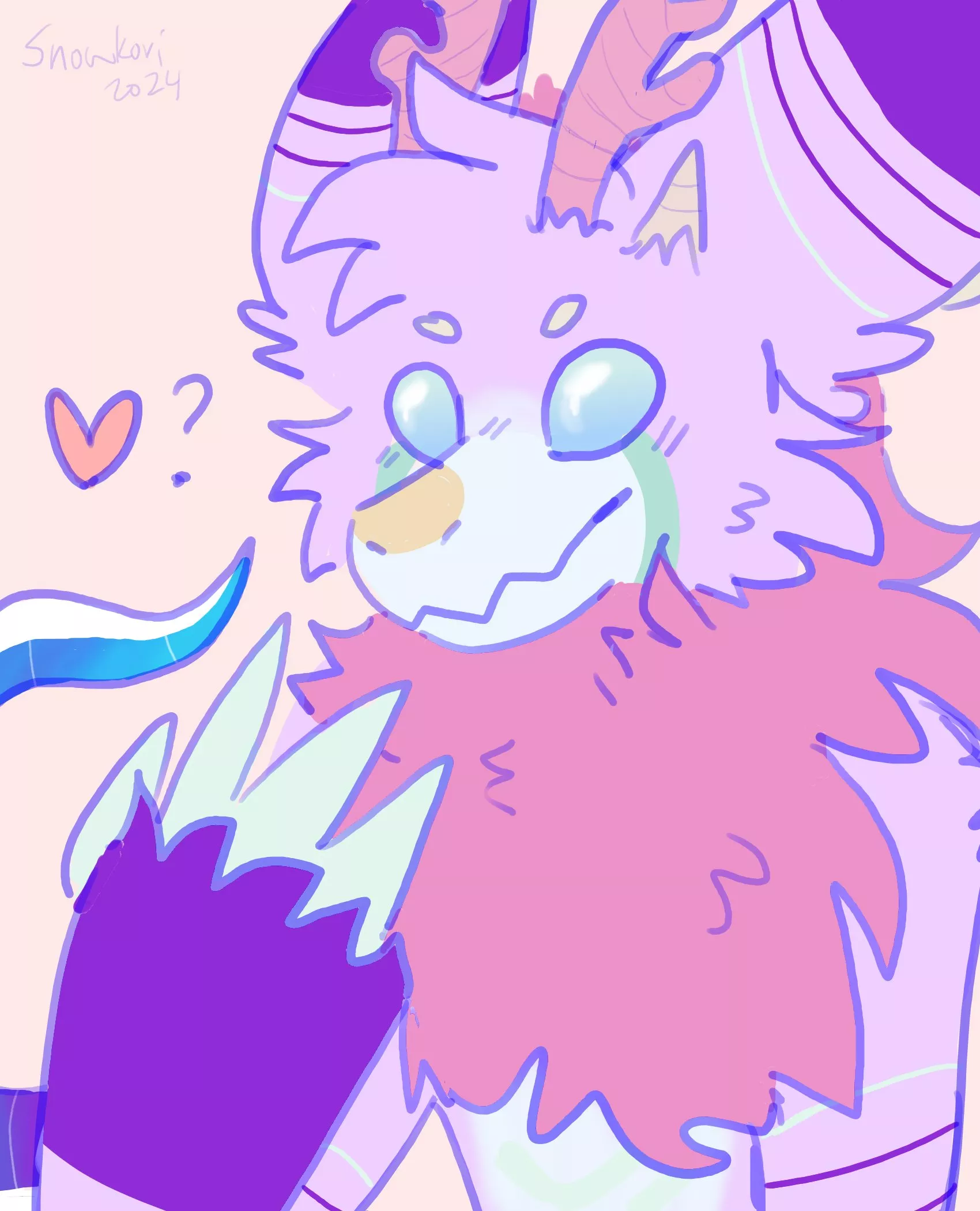 ❤️? - art by me posted by Snowwingedwolf