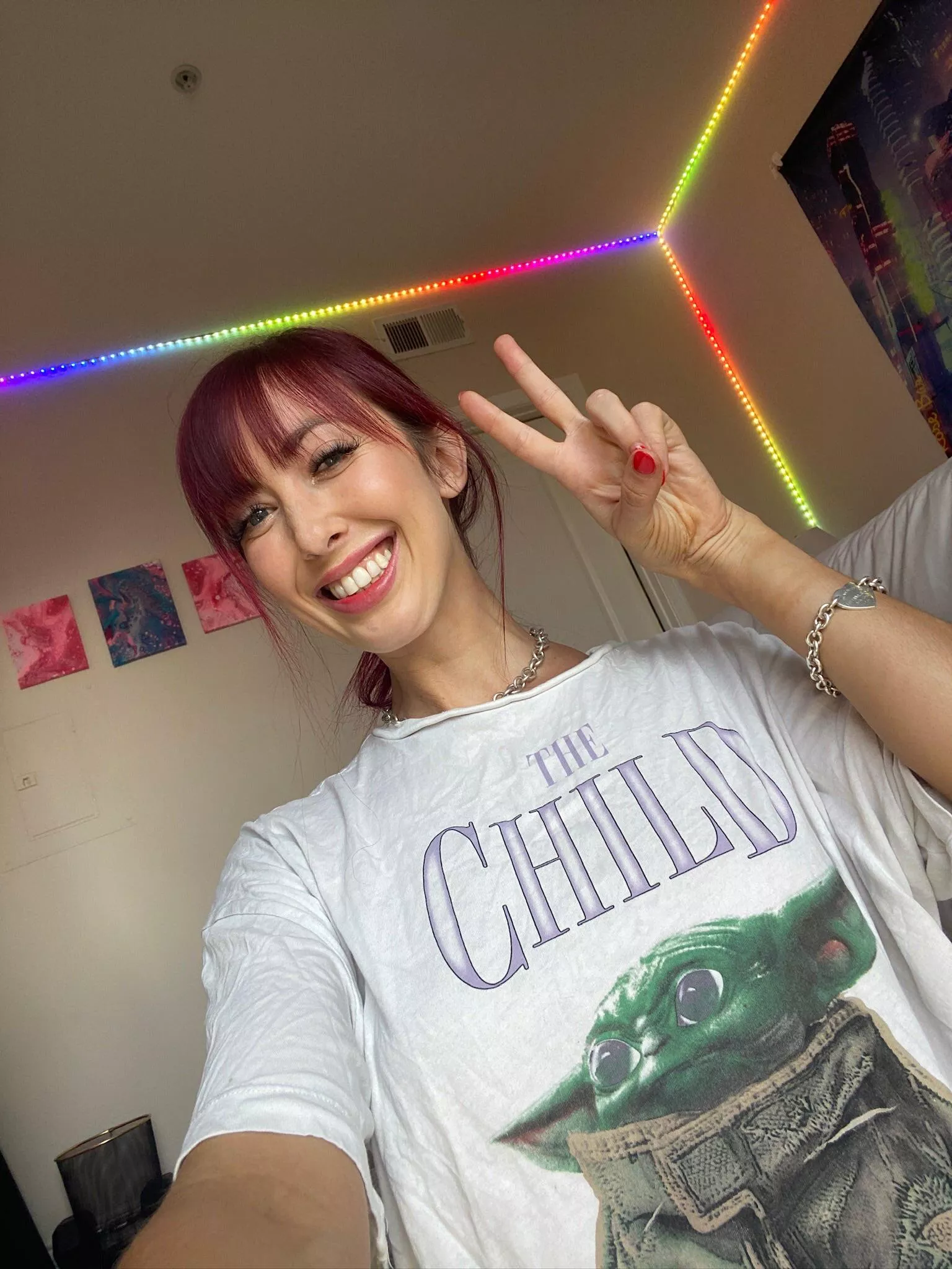 Feeling cozy with my geeky oversized shirt posted by thedeadwithhs