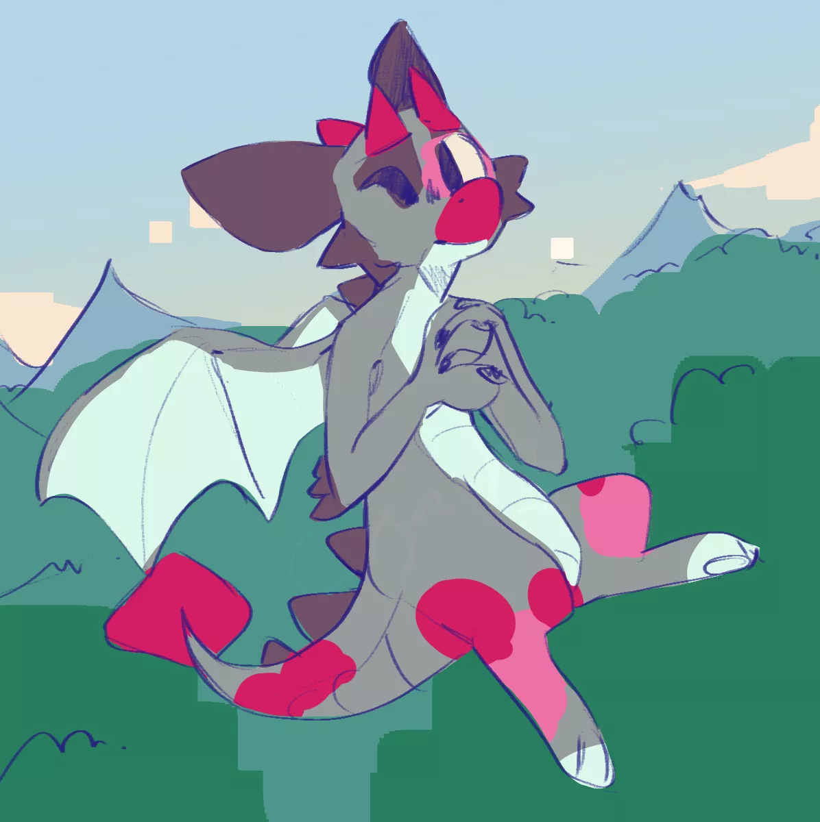 Finally got my PC back. What a better way to celebrate than by drawing some old art? Also day 27 drawing everyday (art by me) posted by CrimsontheNugget