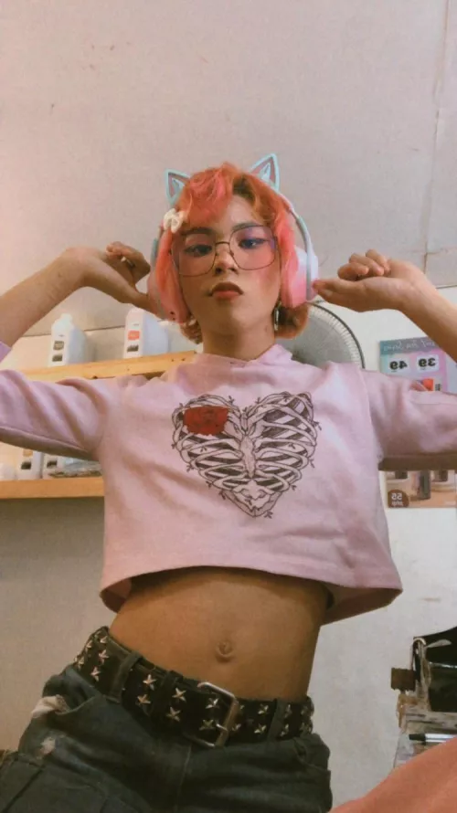 I love my cute outfits in our coffee shop its like🩷🩷🥺 by Iyochii_